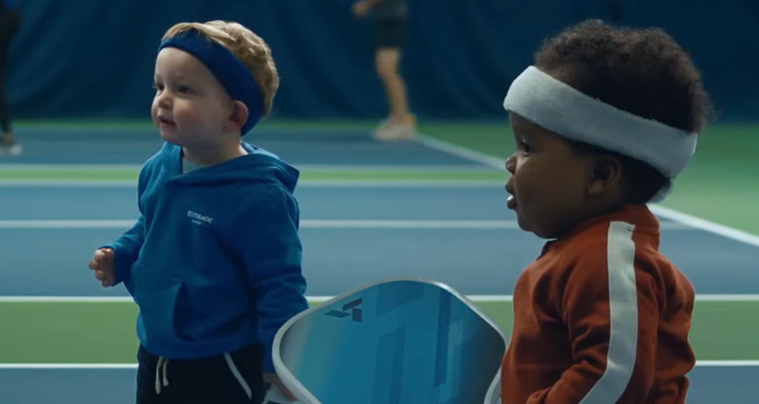 2024 E*Trade Super Bowl Ad Features Babies Mastering Pickleball