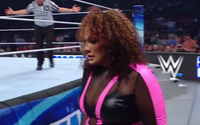 nia jax causes havoc in the no 1 contenders match for wwe womens championship on 426 wwe smackdown 57