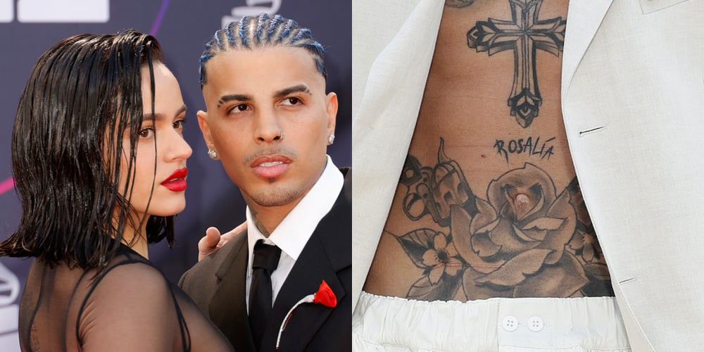 Rauw Alejandro Updates Tattoo Following Split with Rosalía, Debuts New