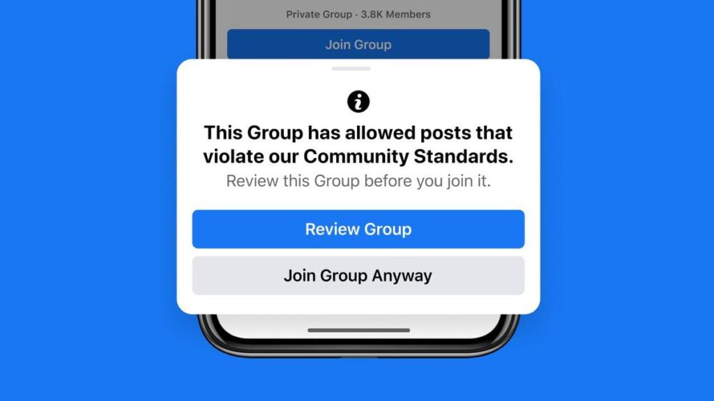 facebook groups warning