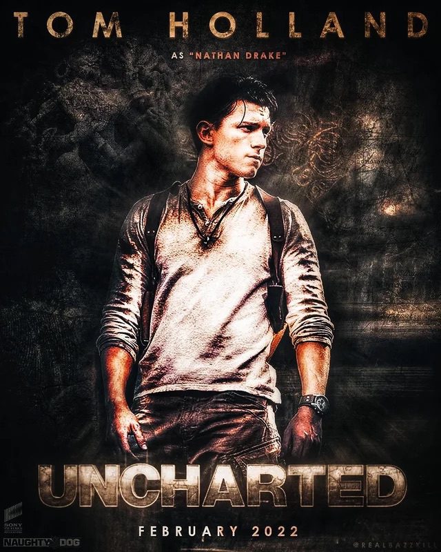 Here is new Tom Holland’s Uncharted movie poster 