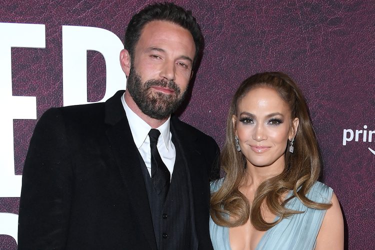 HOLLYWOOD, CALIFORNIA - DECEMBER 12: Ben Affleck and Jennifer Lopez arrives at the Los Angeles Premiere Of Amazon Studio's "The Tender Bar" at TCL Chinese Theatre on December 12, 2021 in Hollywood, California. (Photo by Steve Granitz/FilmMagic)