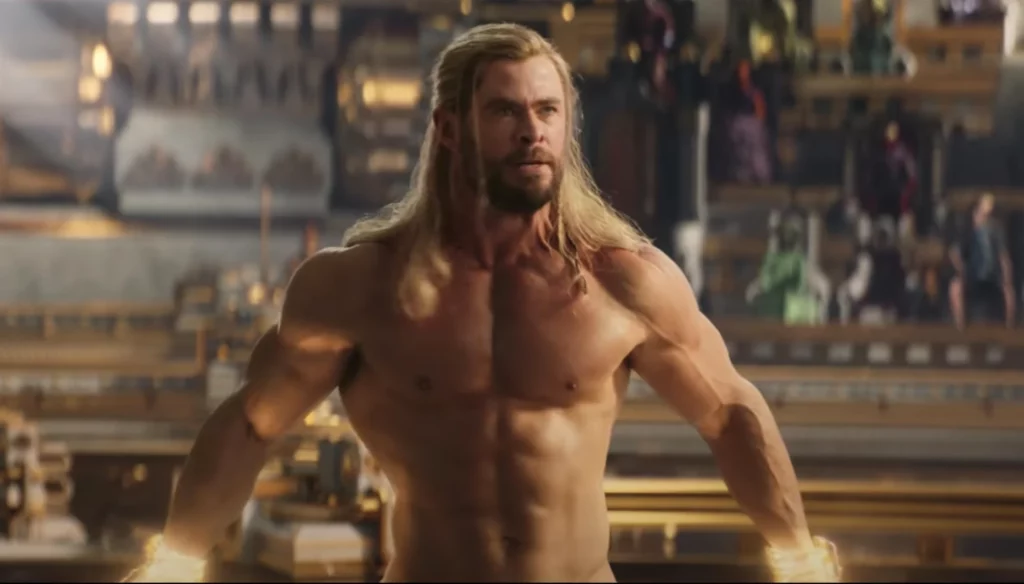 Marvel ous Muscles Chris Hemsworth Gets Naked in New Thor Trailer