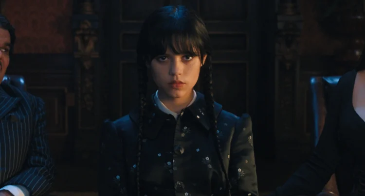 Jenna Ortega as Wednesday Addams in first episode of Wednesday