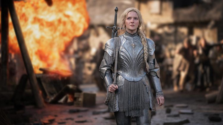 tv drama rings of power cast morfydd clark galadriel armour