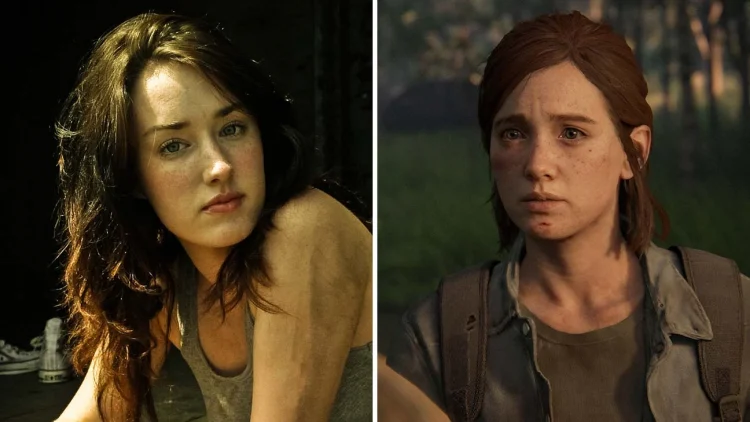 ashley johnson and ellie from the last of us publicity split h 2020