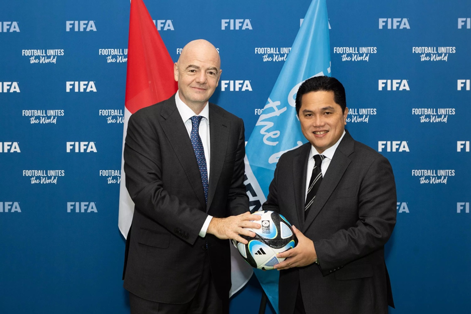 FIFA President Gianni Infantino and PSSI Chairman Erick Thohir (Source: FIFA)