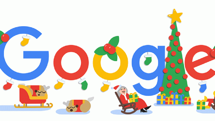 googledoodle christmas gif