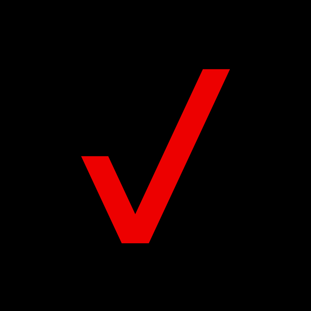 verizon red icon black