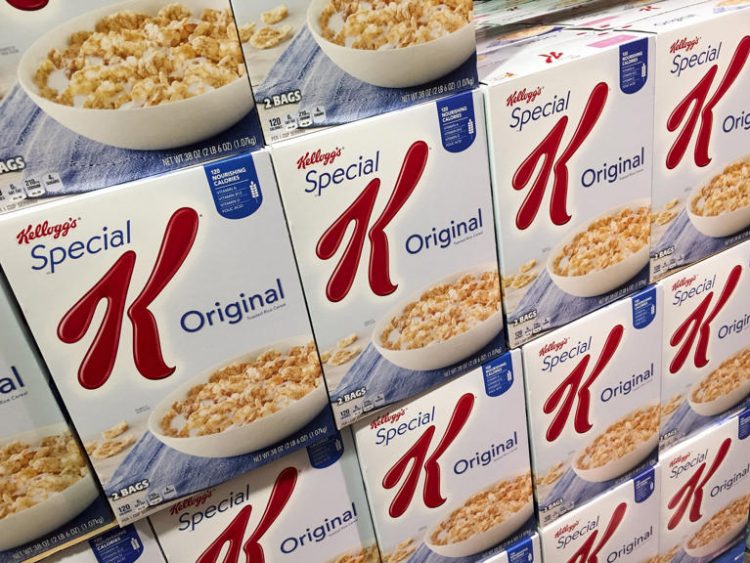 A Kellogg's cereal is pictured. The company faces backlash after CEO says families on a budget should eat cereal for dinner to save money.
© SAUL LOEB, AFP/Getty Images