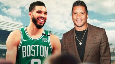 Celtics news Jayson Tatum has Russell Wilson s son jumping in joy with unforgettable postgame gesture 1