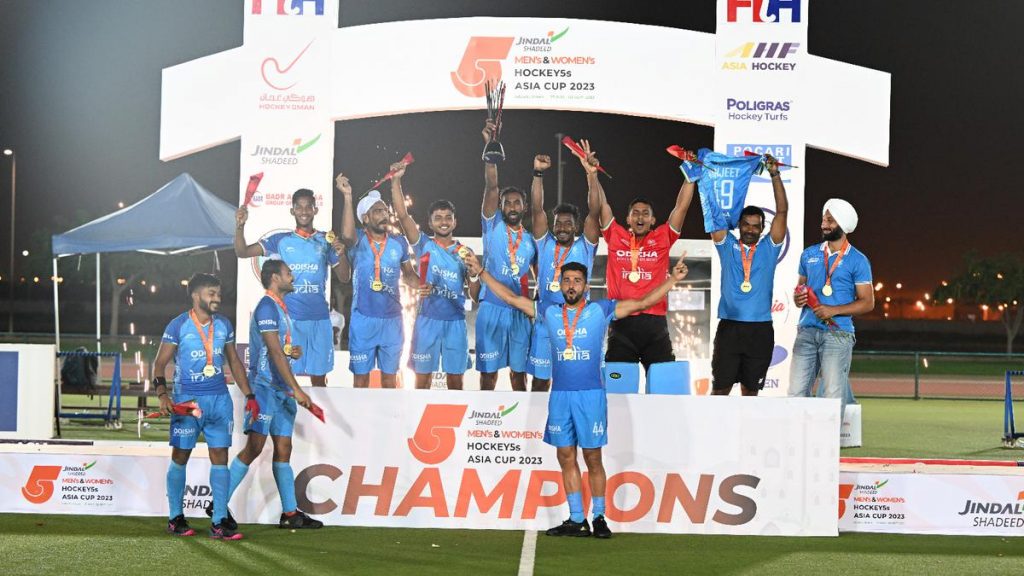 India won the trophy at Mens Hockey5s Asia Cup 4