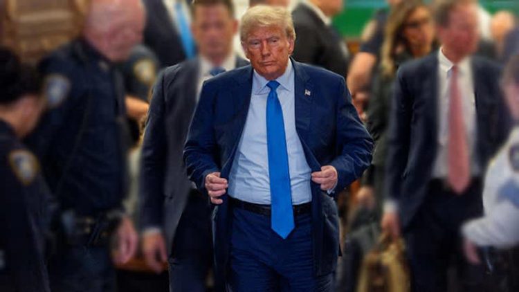 NEW YORK, NEW YORK - NOVEMBER 6: Former U.S. President Donald Trump leaves court for a lunch break during his trial in New York State Supreme Court on November 06, 2023 in New York City. (Photo by David Dee Delgado/Getty Images)
© provided by RawStory