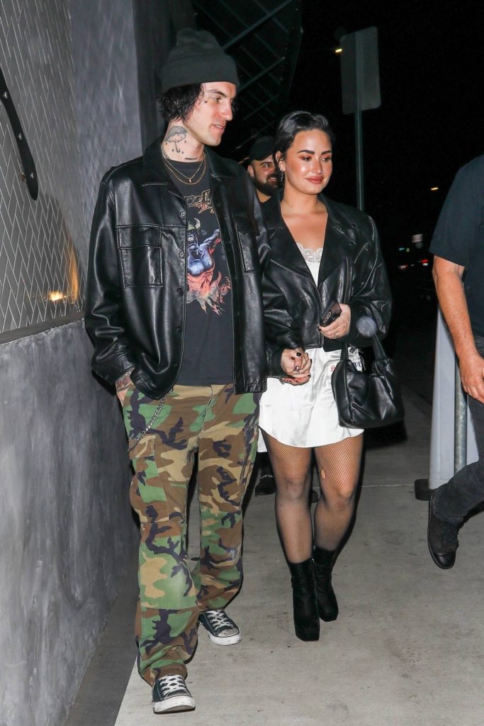 Demi Lovato With her boyfriend Jutes seen at Crossroads Kitchen in LA 10