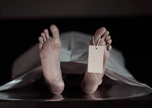 depositphotos 316439818 stock photo close dead body feet morgue