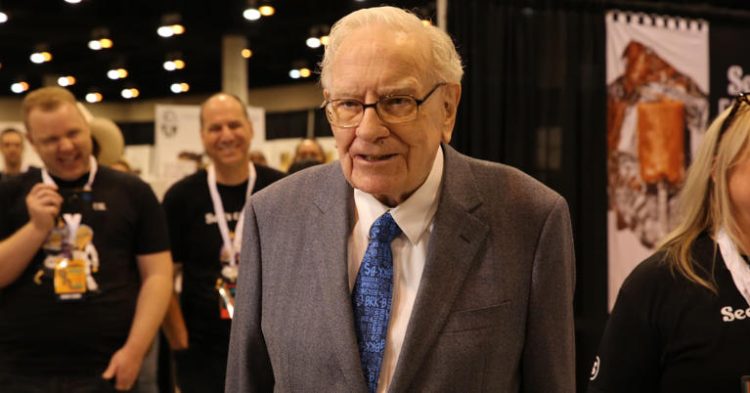 Warren Buffett tours the grounds at the Berkshire Hathaway Annual Shareholders Meeting in Omaha Nebraska.
© Provided by CNBC