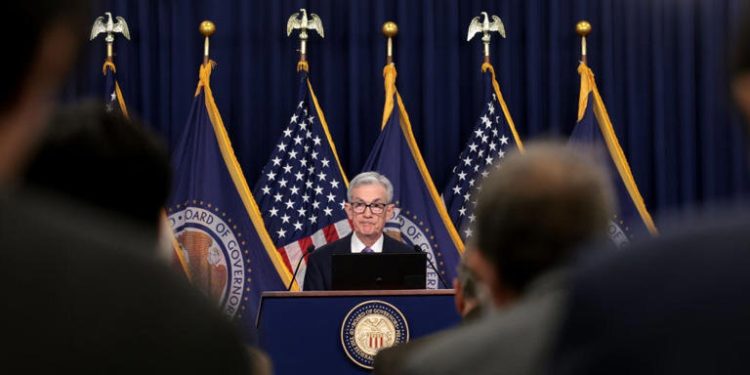 U.S. Federal Reserve Board Chairman Jerome Powell speaks at a news conference at the headquarters of the Federal Reserve on December 13, 2023 in Washington, DC. The Federal Reserve announced today that interest rates will remain unchanged. Win McNamee/Getty Images
© Win McNamee/Getty Images