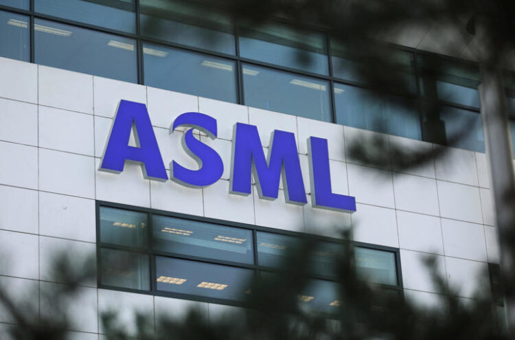 ASML Holding logo is seen at company's headquarters in Eindhoven Reuters