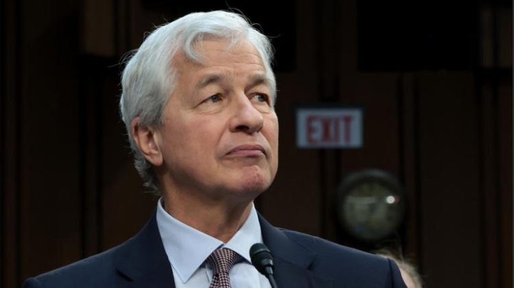 Jamie Dimon, Chairman and CEO of JPMorgan Chase, said "tough competition" from China should not prevent the West from fully engaging with the country. Getty Images