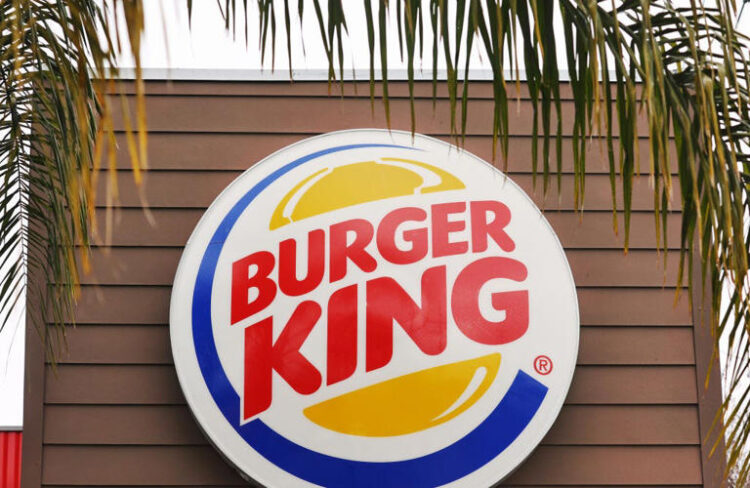 The Burger King logo is displayed at a Burger King fast food restaurant on January 17, 2024 in Burbank, California.