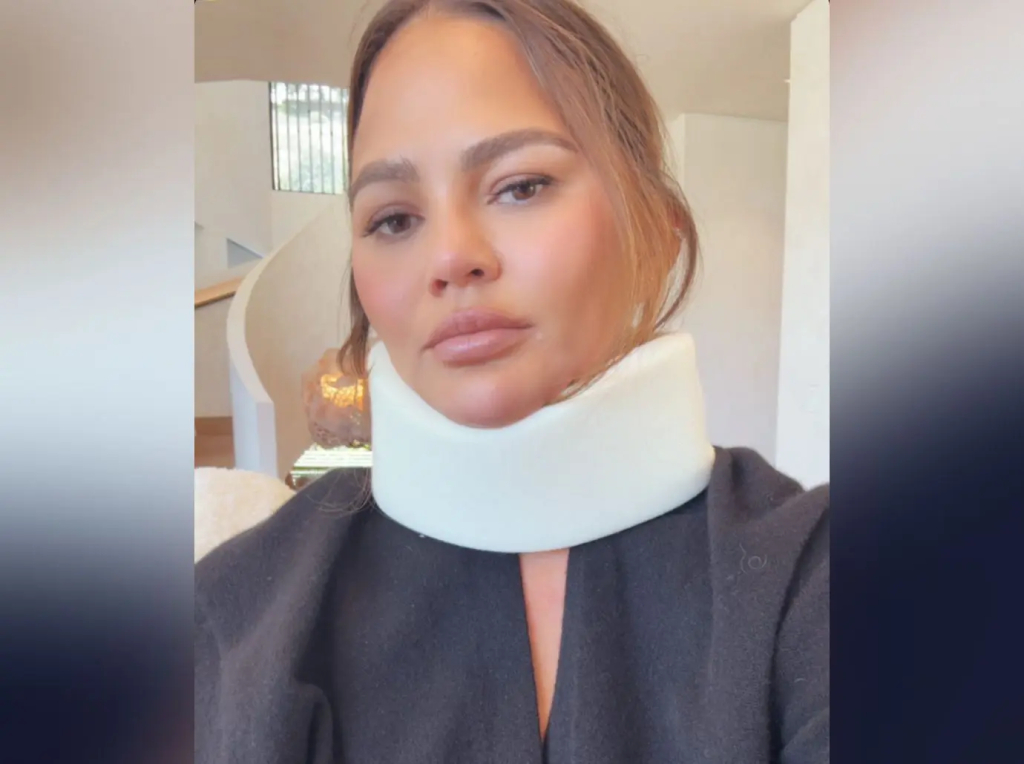 Chrissy Teigen's wife suffered a neck injury after 'trying to be an ...