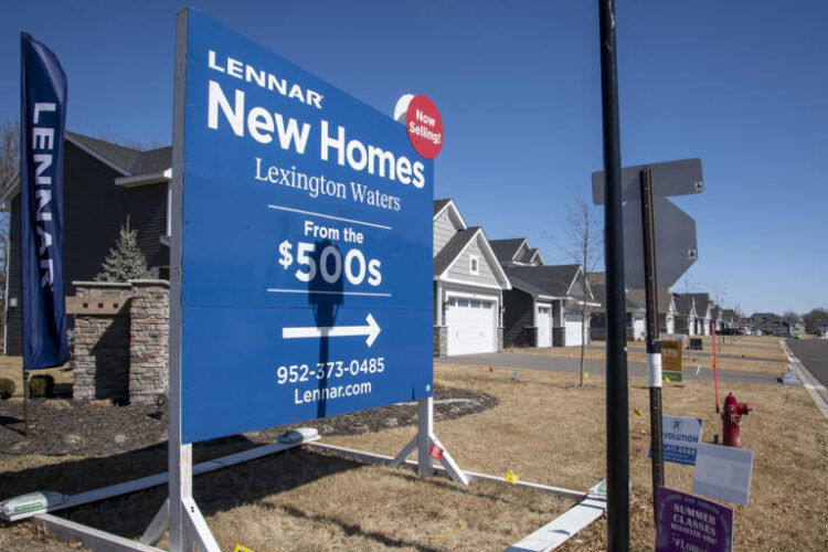 New homes for sale in Blaine, Minnesota. UCG/Getty Images