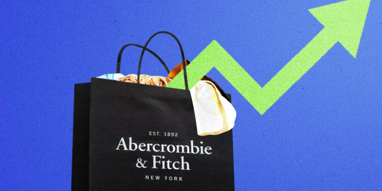 Once-struggling retailer Abercrombie is booming, and its stock is even beating out Wall Street darling Nvidia Getty Images; Abercrombie & Fitch; Alyssa Powell/BI