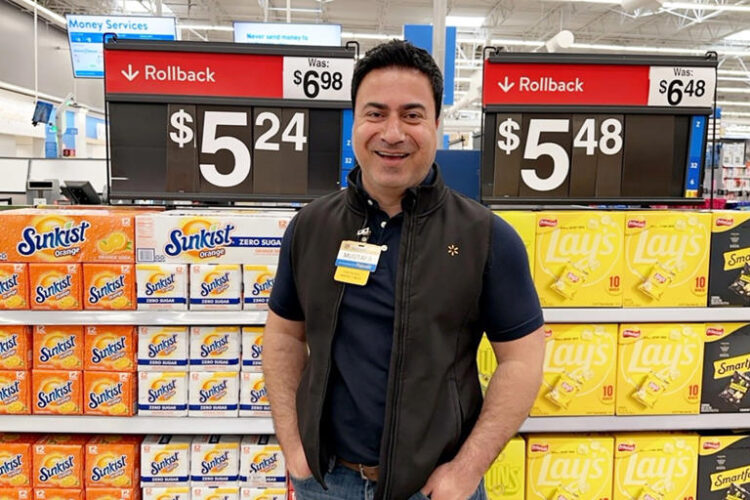 Mustafa Tovi, a employee at Walmart for 25 years has climbed the ranks to make six figures.