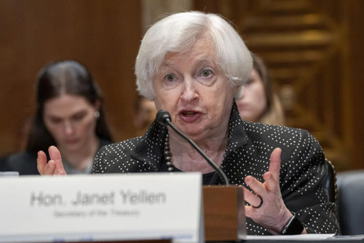 Treasury Secretary Janet Yellen speaks during a Senate Appropriations Subcommittee on Capitol Hill on June 4. The Treasury announced a new program to boost affordable housing on Monday.