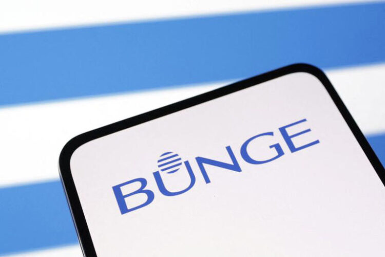 Bunge Ltd logo is seen displayed in this illustration taken, April 10, 2023. REUTERS/Dado Ruvic/Illustration