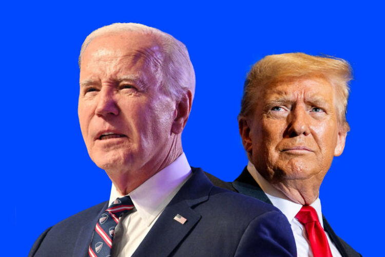 Voters will likely be choosing between two candidates of advanced age—President Joe Biden (left) and former president Donald Trump—in this year's U.S. election.