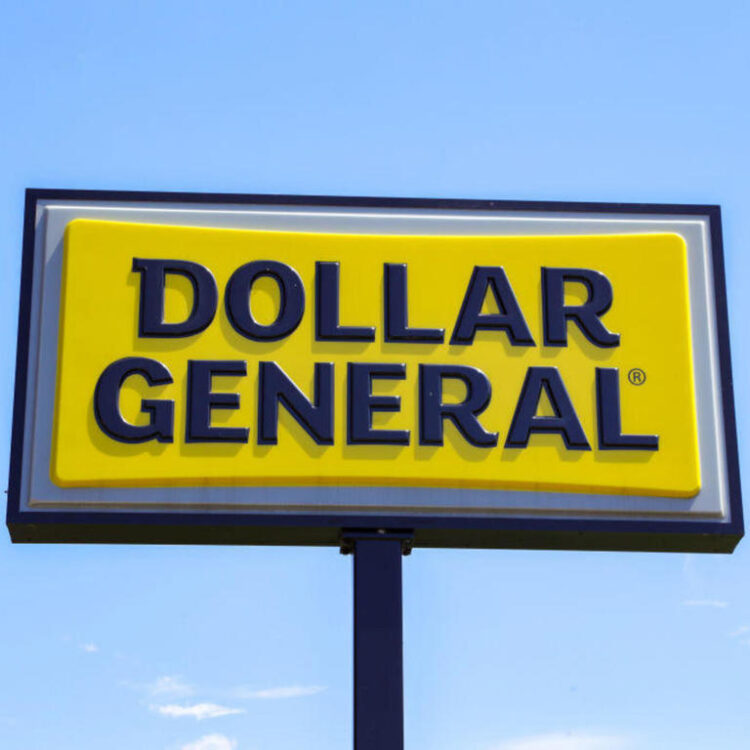 The Dollar General logo is seen at the store near Bloomsburg