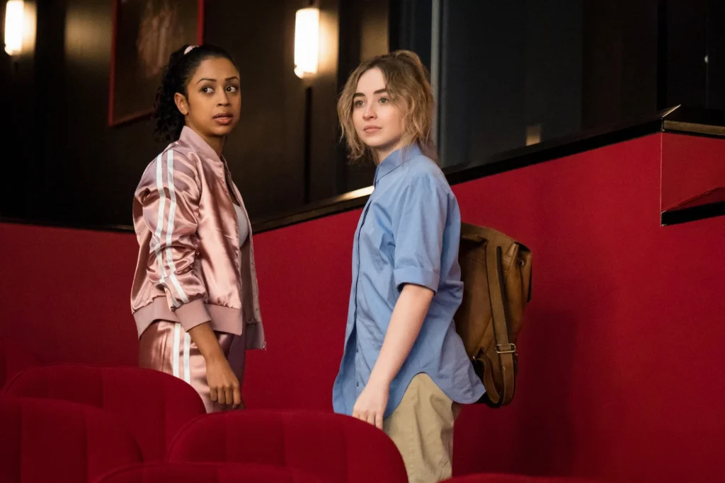 Liza Koshy and Sabrina Carpenter in Work It