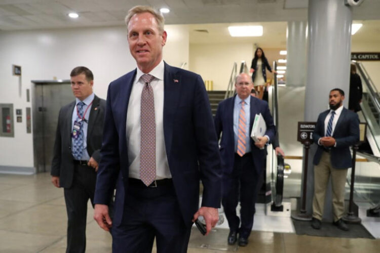 U.S. acting Secretary of Defense Patrick Shanahan walks through the subway system at the U.S. Capitol in Washington, U.S., June 5, 2019. REUTERS/Jonathan Ernst/File Photo